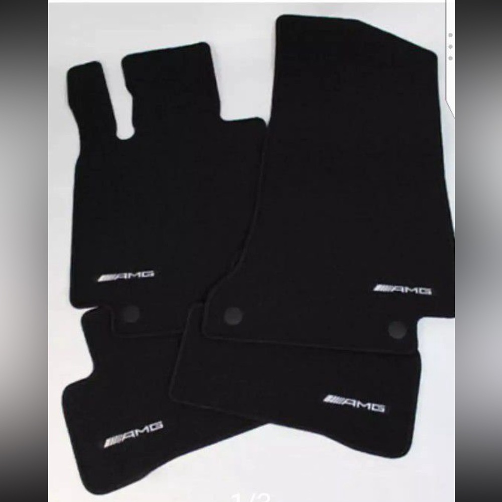MERCEDES FLOOR MATS. Only 3 mat’s available. 1 Passenger side 2 rear mats.